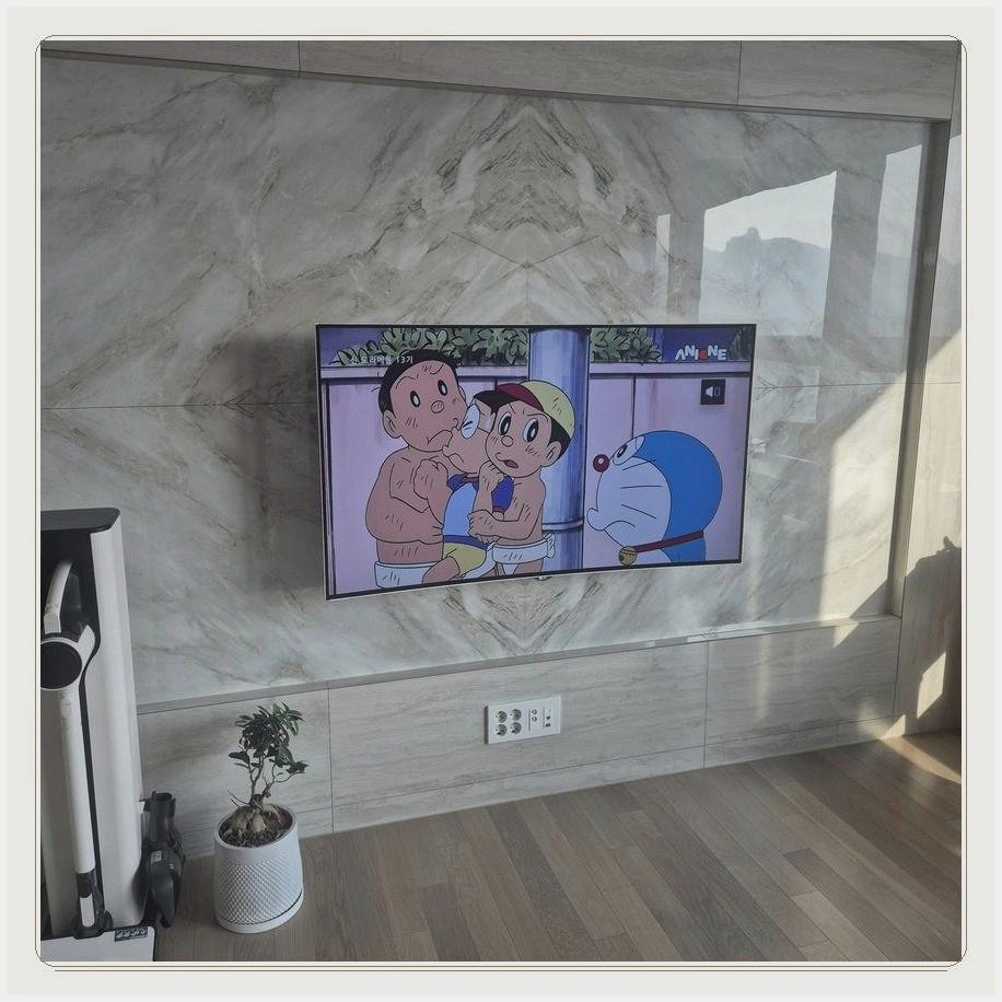 만송동 벽걸이TV 설치 사례