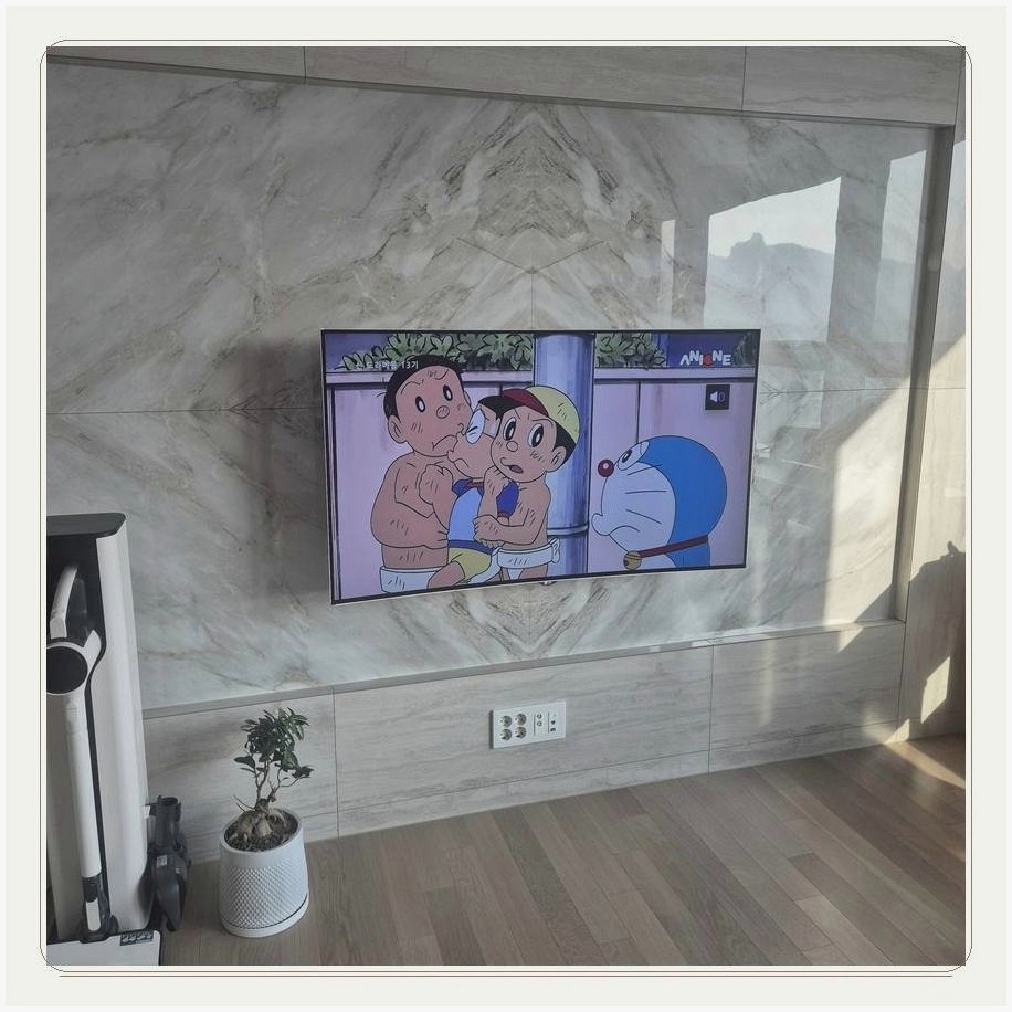 송산동 벽걸이TV 설치 사례