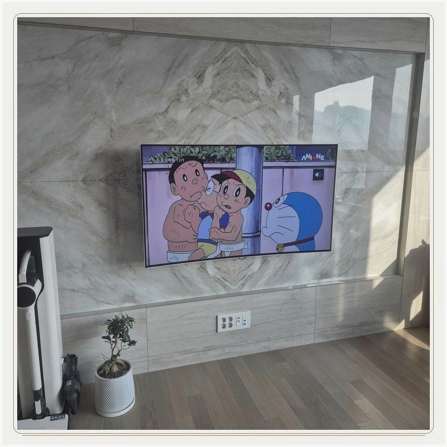 상패동 벽걸이TV 설치 사례