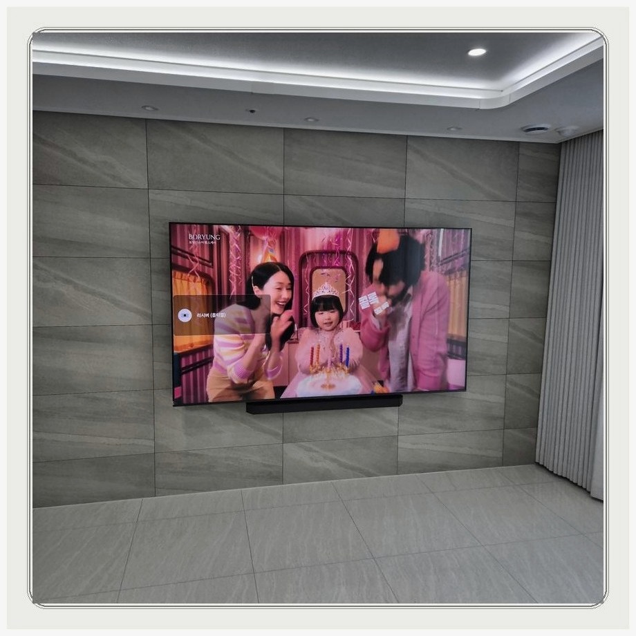 인창동 벽걸이TV 설치 사례